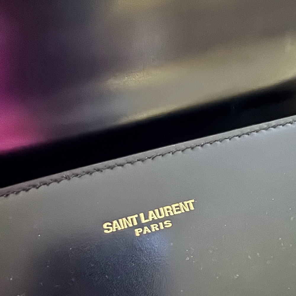 YSL YVES SAINT LAURENT CASSANDRA MEDIUM TOP HANDLE BAG in BLACK - Picture 3 of 11